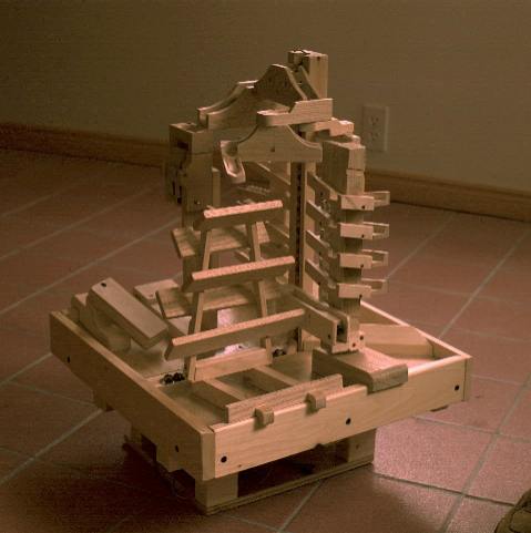 Marble machine side view