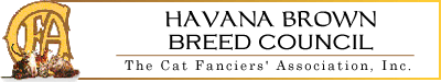 CFA Havana Brown Breed Council