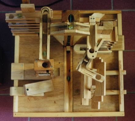 Marble machine top view